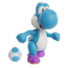 Load image into Gallery viewer, World of Nintendo Super Mario 4" Figures Light Blue Yoshi w/ Egg