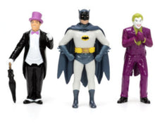 Load image into Gallery viewer, Jada Toys 1:24 Batman 1966 Batmobile w/3 Figures Batman, Joker, Penguin