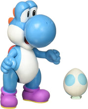 Load image into Gallery viewer, World of Nintendo Super Mario 4" Figures Light Blue Yoshi w/ Egg