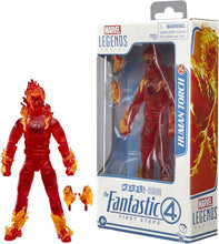 Load image into Gallery viewer, Marvel Legends Human Torch The Fantastic Four First Steps Johnny Storm Figure