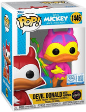 Load image into Gallery viewer, Funko POP! Devil Donald Duck (Disney) Halloween CHASE BL Figure #1446