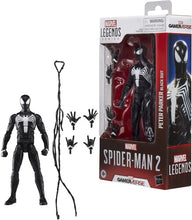Load image into Gallery viewer, Marvel Legends Gamerverse Peter Parker Black Suit SpiderMan 2 Figure