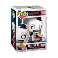 Load image into Gallery viewer, Funko Pop! Terrifier Art the Clown w/Flamethrower Fall Convention Figure #2087
