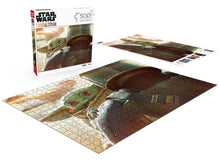 Load image into Gallery viewer, Star Wars The Mandalorian & Baby Yoda Grogu 500pc Puzzle - Buffalo Games