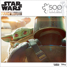 Load image into Gallery viewer, Star Wars The Mandalorian & Baby Yoda Grogu 500pc Puzzle - Buffalo Games