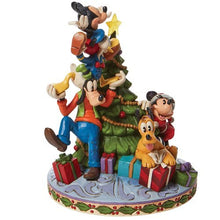 Load image into Gallery viewer, Disney Traditions Fab 5 Decorating Tree "Merry Tree Trimming" by Jim Shore - Enesco