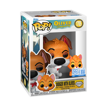Load image into Gallery viewer, Funko Pop! &amp; Buddy Dodger with Oliver &amp; Company (Diamond) Exclusive Figure #1705
