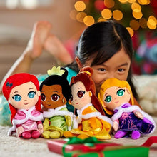 Load image into Gallery viewer, Disney Princess Holiday Ariel, Tiana, Rapunzel &amp; Belle Exclusive 10" Plush 4-Pack Set

