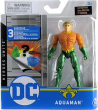 Load image into Gallery viewer, DC Comics 4-inch AQUAMAN Action Figure with 3 Mystery Accessories
