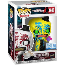 Load image into Gallery viewer, Funko POP! Terrifier 3 Art The Clown Figure Exclusive #1948 CHASE Blacklight
