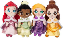 Load image into Gallery viewer, Disney Princess Holiday Ariel, Tiana, Rapunzel &amp; Belle Exclusive 10" Plush 4-Pack Set
