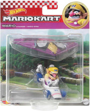 Load image into Gallery viewer, Hot Wheels Mario Kart Wario B-Dasher Racer Car

