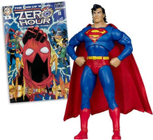 Load image into Gallery viewer, McFarlane DC Direct Page Punchers Superman Zero Hour Figure w/Comic
