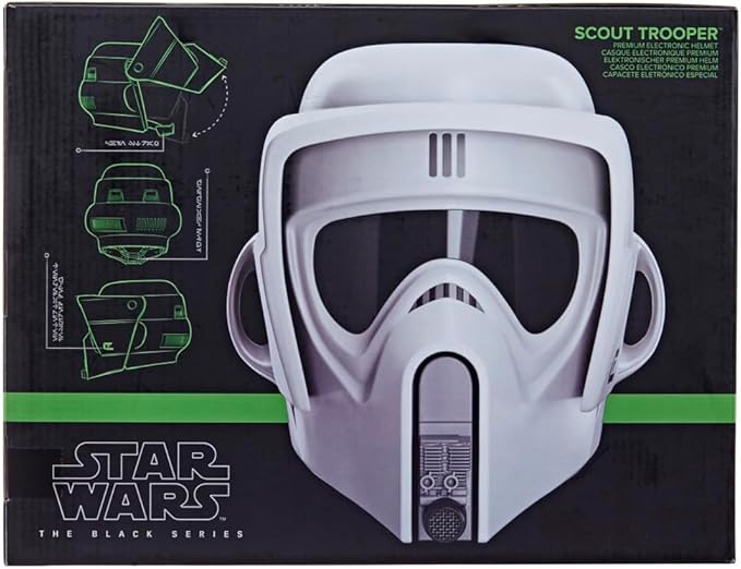 Star Wars The Black Series Scout Trooper ROTJ PREMIUM ELECTRONIC HELMET - Hasbro