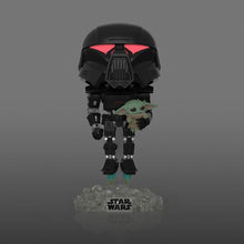 Load image into Gallery viewer, Pop Vinyl - Star Wars - Dark Trooper w/Grogu Figure GITD Glow #488
