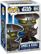Load image into Gallery viewer, Funko POP! &amp; Buddy: Star Wars: Mandalorian &amp; Grogu Embo &amp; Keibu Figure #842
