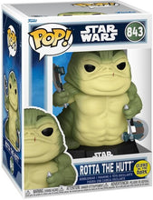 Load image into Gallery viewer, Funko POP! Star Wars: Mandalorian &amp; Grogu Rotta the Hutt Glow-in-the-Dark #843
