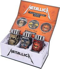 Load image into Gallery viewer, Nemesis Now Metallica - Shot Glass Set - Pushead Art (Set of 3)
