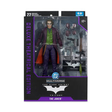 Load image into Gallery viewer, DC Multiverse Deluxe Theatrical Edition Wave 3 Dark Knight The Joker Figure Ledger
