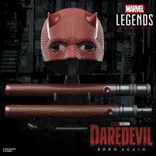 Load image into Gallery viewer, Marvel Legends Daredevil Born Again Hornhead Premium Roleplay Mask/Helmet

