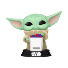 Load image into Gallery viewer, Funko Pop! Star Wars Grogu w/ Snack (Flocked) Exclusive Figure #825
