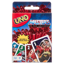 Load image into Gallery viewer, Uno Masters of The Universe Card Game for Players 7 Years Old &amp; Up
