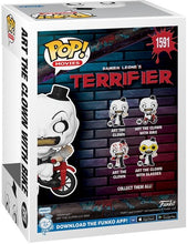 Load image into Gallery viewer, Funko POP! Movies: Terrifier - Art the Clown with Bike Figure #1591
