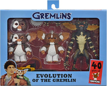 Load image into Gallery viewer, NECA Gremlins 40th Evolution 3pk Figures Gizmo Mogwai Stripe Gremlin Stripe
