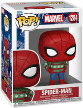 Load image into Gallery viewer, Funko POP! Marvel: Holiday - Spider-Man Sweater Figure #1284
