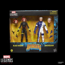 Load image into Gallery viewer, Avengers: The Crossing Marvel Legends Black Widow &amp; Quicksilver Action Figure 2Pk
