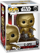 Load image into Gallery viewer, Funko Pop! Star Wars Return of the Jedi 40th C-3P0 in Chair Figure #609

