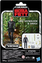 Load image into Gallery viewer, Star Wars: The Book of Boba Fett Vintage Collection Luke Skywalker &amp; Grogu Figures Set
