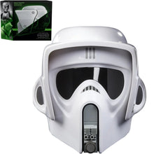 Load image into Gallery viewer, Star Wars The Black Series Scout Trooper ROTJ PREMIUM ELECTRONIC HELMET - Hasbro
