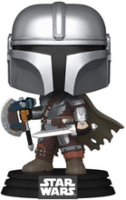 Load image into Gallery viewer, Funko POP! Star Wars Mandalorian &amp; Grogu The Mandalorian w/Axe &amp; Sword Figure #844
