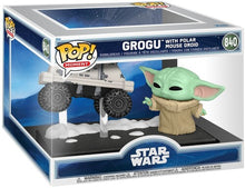Load image into Gallery viewer, Funko POP! Moments: Star Wars Mandalorian &amp; Grogu Grogu w/ Polar Mouse Droid
