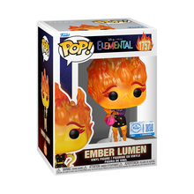 Load image into Gallery viewer, Disney Pixar Funko Pop! Ember Lumen Elemental Glitter CHASE Figure #1757
