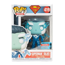 Load image into Gallery viewer, Superman Blue Pop! Vinyl Figure 2021 Convention Exclusive - Funko

