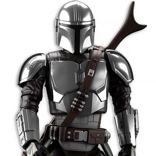 Star Wars The Mandalorian Beskar Armor Silver Coating Version 1:12 Scale Model Kit - Bandai