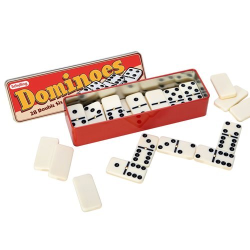Dominoes Set Double Six (28) Pieces w/Case - Schylling