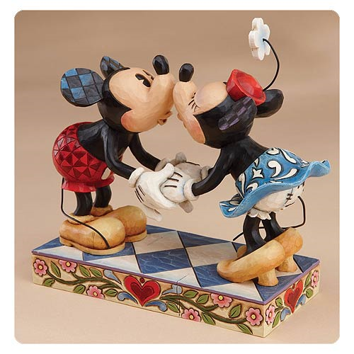 Disney Traditions Mickey & Minnie Smooch For My Sweetie Statue by Jim Shore - Enesco