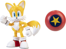 Load image into Gallery viewer, Sonic The Hedgehog 4&quot; Tails w/Star Spring Action Figure - Jakks Pacific

