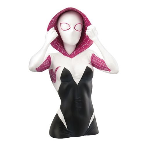 Spider-Man Spider-Gwen Masked PVC Bust Bank - Monogram