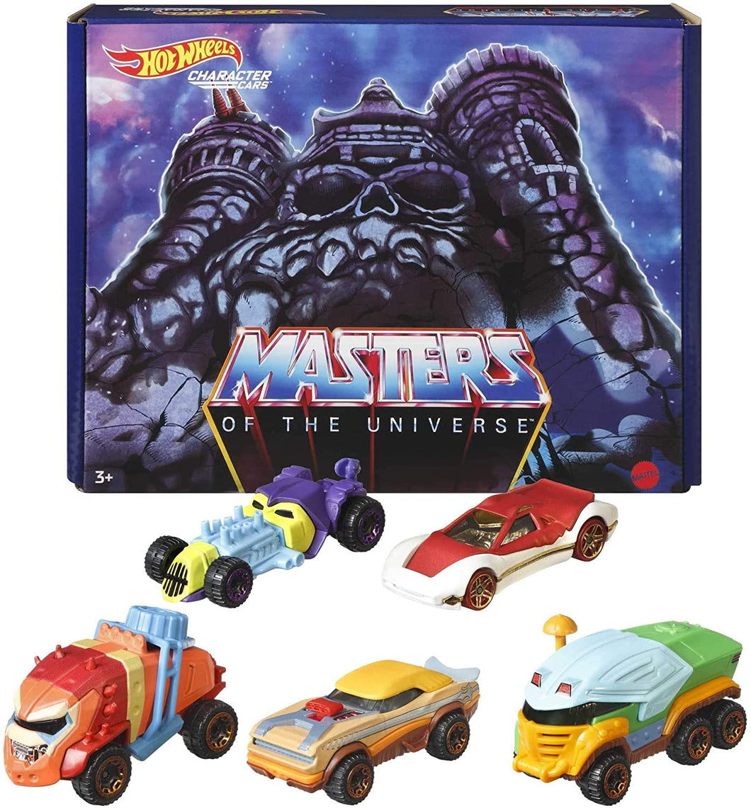 Hot Wheels Masters of the Universe Character Car Vehicle 5-Pack Box Set - Mattel