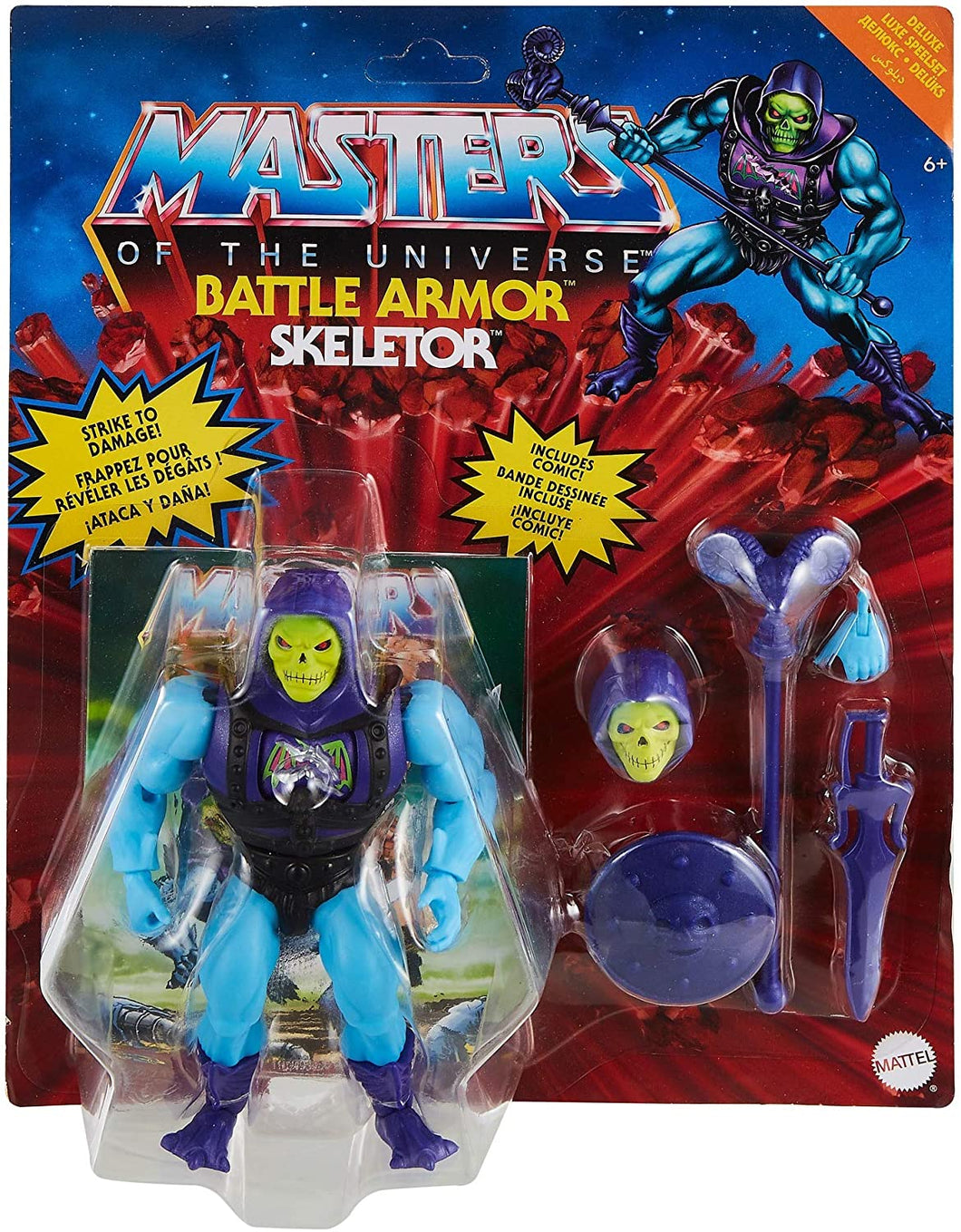 Masters of the Universe Origins Battle Armor Skeletor Action Figure - Mattel