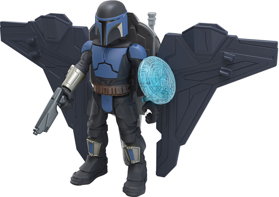Star Wars Mission Fleet Gear Class Mandalorian Trooper Action Figure w/Vehicle - Hasbro