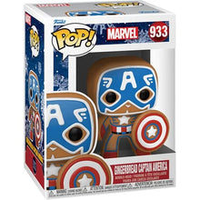 Load image into Gallery viewer, Marvel Holiday Gingerbread Captain America Pop! Vinyl Figure - Funko
