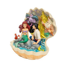 Load image into Gallery viewer, Disney Traditions Little Mermaid Seashell Scenario Statue by Jim Shore - Enesco
