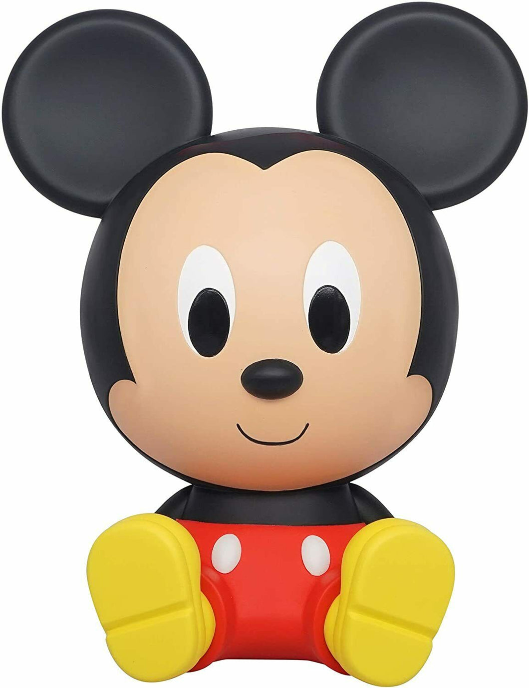 Disney Mickey Mouse Sitting PVC Figural Coin Bank - Monogram