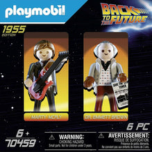 Load image into Gallery viewer, Back to the Future Marty McFly and Dr. Emmett Brown Action Figures #70459 - Playmobil

