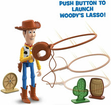 Load image into Gallery viewer, Disney Pixar Toy Story Launching Lasso Woody Action Figure Doll - Hasbro
